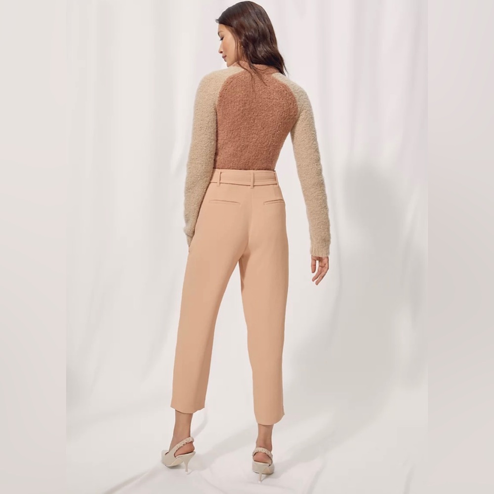 NWT Aritzia Wilfred Free Colorblock Brown Meridian Sweater Size XXS - Picture 3 of 12